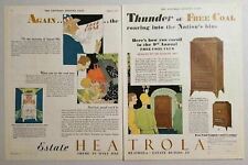 1930 Print Ad Estate Heatrola Coal & Gas Heaters Hamilton,Ohio for sale  Shipping to South Africa