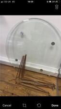 Round glass dining for sale  BRENTFORD