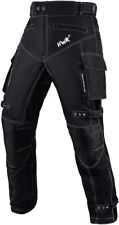 Pantalones de motocicleta de tela Cordura resistentes al agua de HWK para adultos, 42W x 30L - negros segunda mano  Embacar hacia Argentina