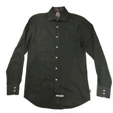 Camiseta English Laundry com Botones de Algodón Negro Para Hombre 15 34/35 comprar usado  Enviando para Brazil