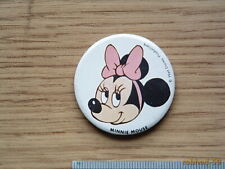 Mini Mouse - Walt Disney - Original Vintage 1970's/80's Pin Badge, used for sale  MALVERN