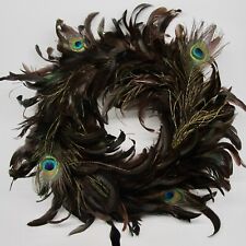 Peacock feather wreath for sale  Guilford