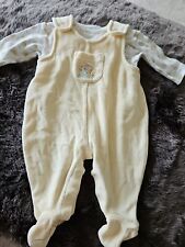 Baby Boy Girl 0-3 Month Disney Little Roo Supersoft Dungaree Set Winnie the Pooh for sale  Shipping to South Africa
