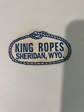 King ropes patch for sale  Puxico
