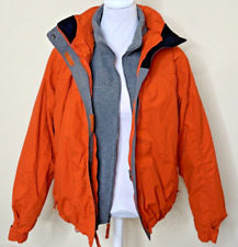 Abrigo Chaqueta L.L.Bean Para Mujer L Impermeable Trail Vellana 3 en 1 Capa de Lluvia Naranja, usado segunda mano  Embacar hacia Argentina