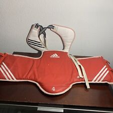 WTF Adidas TAEKWONDO BODY PROTECTOR 4 Size: Large Padded Chest Guard Reversible for sale  Shipping to South Africa