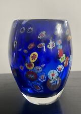Vase bleu millefiori d'occasion  Strasbourg-