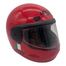 Antigo 1988 AGV X-1000 capacete de motocicleta vermelho feito na Itália Valenza italiano tamanho M comprar usado  Enviando para Brazil