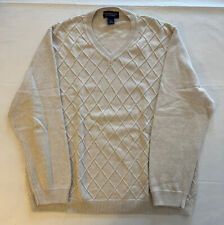 Suéter masculino Roundtree and Yorke XL malha creme branco extragrande comprar usado  Enviando para Brazil