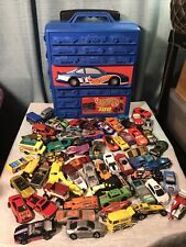 Vintage 1997 Mattel Hot Wheels Estojo de Armazenamento Completo Alça Rodas Mala +65 Carros comprar usado  Enviando para Brazil