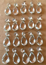 Vintage  Chandelier 1.5” - 2” Crystal Teardrop Prism Pendalogue Lot of 20 Pieces for sale  Shipping to South Africa