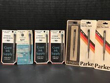 Refil de caneta esferográfica vintage Parker original metal preto azul, usado comprar usado  Enviando para Brazil