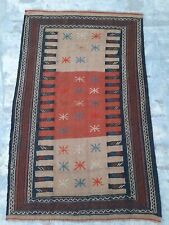 S713 Persian Tribal Kelim Handmade Knotted Elegant Design Rug 164×103 Cm for sale  Shipping to South Africa