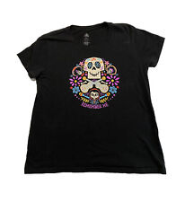 Camiseta Disney Pixar Coco Remember Me Sugar Skull Dia De Los Muertos Feminina G comprar usado  Enviando para Brazil