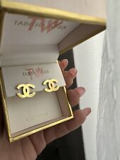 Chanel earrings gold for sale  Brooklyn
