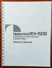 Nakamichi 505 cassette for sale  Utica