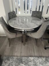 Marble round dining for sale  UK