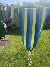 Hammock Blue Green Striped Approx 65x30 Inches for sale  Shipping to South Africa