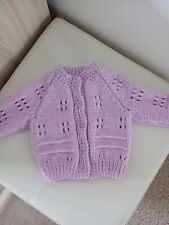 Lilac hand knitted for sale  DIDCOT