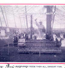 Cartão postal Danbury Fair Farmer Feeds Them All Advertising Fruit Display Pig 1906 comprar usado  Enviando para Brazil