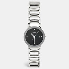 Relógio de pulso feminino Rado preto aço inoxidável diamante Centrix R30928713 28 mm comprar usado  Enviando para Brazil