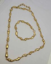 Usado, Conjunto de colar e pulseira em tom de ouro Swarovski comprar usado  Enviando para Brazil