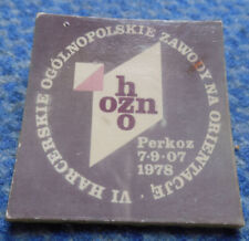 Używany, POLAND BOY SCOUT VI th NATIONAL ORIENTATIONAL COMPETITION PERKOZ 1978 PIN BADGE na sprzedaż  PL