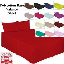 100% Polycotton Base Valance Plain Dyed Platform Box Pleated Sheet in All Sizes. for sale  Shipping to South Africa