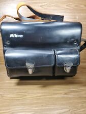 Funda rígida vintage para cámara Nikon FB-5 cuero negro para viaje Usada en excelente condición Japón, usado segunda mano  Embacar hacia Argentina