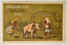 Jas 1880 S. Kirk & Co. Fabricantes de Saboneteira - Azul Índia (Elefante) - Cartão Comercial (Grande) comprar usado  Enviando para Brazil