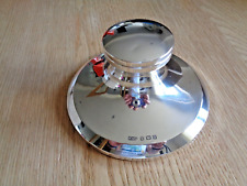 Heavy silver inkwell for sale  NEW MILTON