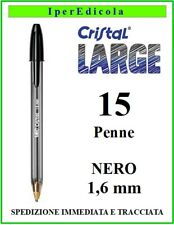 15 penne penna bic nere nera cristal large a sfera biro per scuola ufficio  usato  Siena
