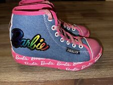 Usado, Zapatos de tenis Barbie Heelys top alto para niñas jóvenes talla 13 segunda mano  Embacar hacia Mexico