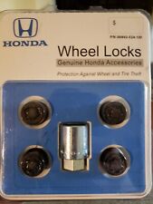 HONDA OEM WHEEL LOCK SET (FITS: ACCORD CIVIC CRV HRV M12-1.5) BLACK, used for sale  Shipping to South Africa