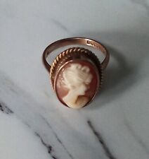 Vintage cameo 9ct for sale  UK