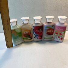 Lot Of 5 Fruit Scented Bath & Body Works 8 Fl Oz Body Lotion Lot Apple Peach, used for sale  Shipping to South Africa