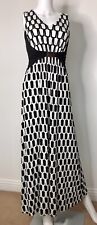 Principles Ladies Sleeve Maxi Dress, Size 10 Petite, Black and White Print, used for sale  Shipping to South Africa