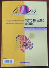 Limes. rivista italiana usato  Roma