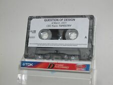 Programa CBC Radio Canada TAPESTRY 4 de março de 2001 Questão de Teologia do Design , usado comprar usado  Enviando para Brazil