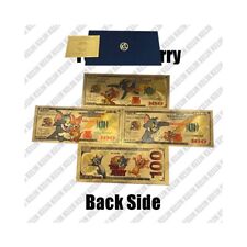 3pcs USA Cartoon TV Anime Gold Banknote Cat Golden Ticket Mouse Cards for sale  Shipping to South Africa