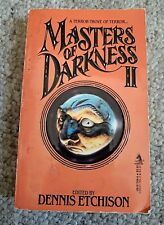 Dennis Etchison MASTERS OF DARKNESS II 2 1988 First TOR Horror libros de bolsillo infernal segunda mano  Embacar hacia Argentina