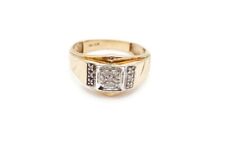 10k Yellow Gold Diamond Mens Ring Size 10.75 for sale  Shipping to South Africa