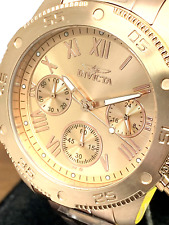 Relógio feminino Invicta 28057 cronógrafo quartzo flor silvestre ouro rosa aço 38 mm comprar usado  Enviando para Brazil