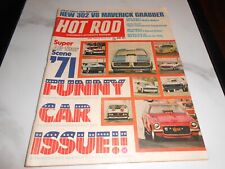 Hot Rod abril 1971, 302 V8 Maverick Grabber, edição de carro engraçado comprar usado  Enviando para Brazil