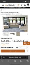 Enola piece sectional for sale  Tracy