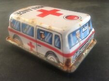 Used, Vintage Japanese 1950s 1960s Tin Plate Ambulance Made in Japan Friction Toy Car for sale  Shipping to Ireland