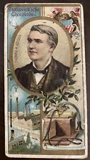 Used, RARE 1897 Stollwerck Thomas Edison Inventors Album 1 Series 5 Card 6 Poor for sale  Shipping to South Africa