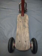 Radio Flyer Little Red Scooter Wood Base 3 Wheel, Rideable Or Restoration, Parts for sale  Shipping to South Africa