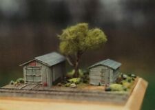 HO Scale Tom's Railroad Corner Kit #14 Motor Car Shed & Pump House , used for sale  Shipping to South Africa