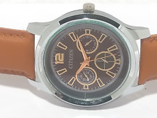 Men's Wrist Watch Citizen Quartz Brown Color Dial India Made Analog Good Looking for sale  Shipping to South Africa